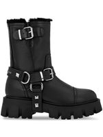 Philipp Plein bottines en cuir à détails de clous - Noir - thumbnail