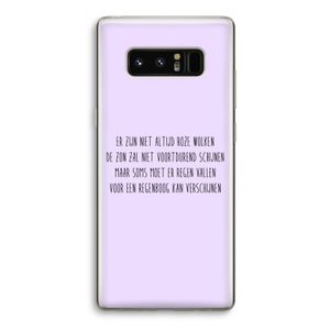 Regenboog: Samsung Galaxy Note 8 Transparant Hoesje