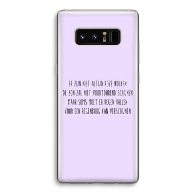 Regenboog: Samsung Galaxy Note 8 Transparant Hoesje