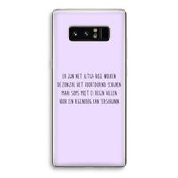 Regenboog: Samsung Galaxy Note 8 Transparant Hoesje