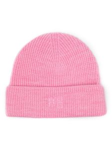 Alexander Wang bonnet nervuré à patch logo - Rose