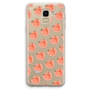 Just peachy: Samsung Galaxy J6 (2018) Transparant Hoesje
