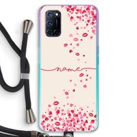 Hartjes en kusjes: Oppo A92 Transparant Hoesje met koord