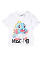 Moschino Kids t-shirt en coton à imprimé graphique - Blanc