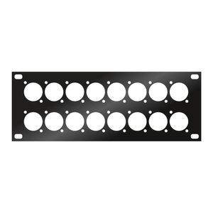 Audio Metalz SBP16D stageboxplaat 16x D-size