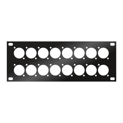 Audio Metalz SBP16D stageboxplaat 16x D-size