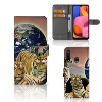 Samsung Galaxy A20s | Telefoonhoesje | Met pasjeshouder | Roofdieren