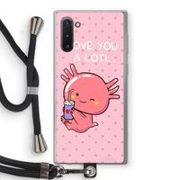 Love You A Lotl: Samsung Galaxy Note 10 Transparant Hoesje met koord
