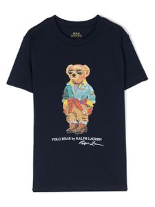 POLO RALPH LAUREN KIDS t-shirt à imprimé Polo Bear - Bleu