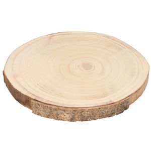 1x Decoratie boomstam schijf hout 29 cm