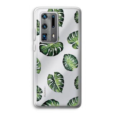 Tropische bladeren: Huawei P40 Pro Plus Transparant Hoesje