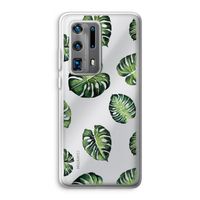 Tropische bladeren: Huawei P40 Pro Plus Transparant Hoesje