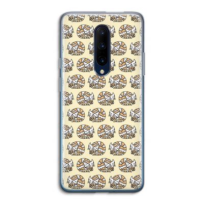 Slapende poes: OnePlus 7 Pro Transparant Hoesje