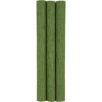 Creativ Company Crêpepapier, vel 25x60 cm, crêpe-verhouding: 180%, 105 gr, lime groen, 3 vel/ 1 doos