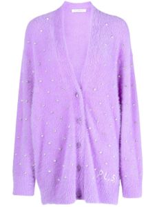 Philosophy Di Lorenzo Serafini cardigan boutonné à ornements en cristal - Violet