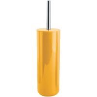 MSV Porto Toilet/wc-borstel in houder - kunststof - saffraan geel - 38 cm   -