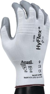 Ansell Handschoen | maat 8 wit/grijs | EN 388 PSA-categorie II | nylon m.nitrilschuim | 12 paar - 11-800-8 11-800-8