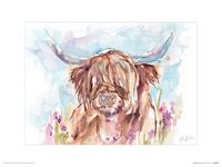 Schotse hooglander Art Print Jennifer Rose 30x40cm - thumbnail