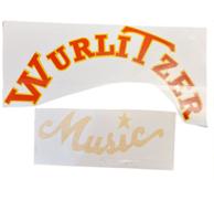 Wurlitzer 4006 Speaker Stickers Set - Geel