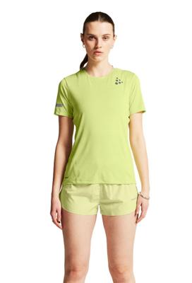Craft PRO Hypervent hardloopshirt korte mouw 2 geel dames S Craft PRO Hypervent hardloopshirt korte mouw 2 geel dames S