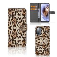 Motorola Moto G31 | G41 | Telefoonhoesje | Met pasjeshouder | Leopard