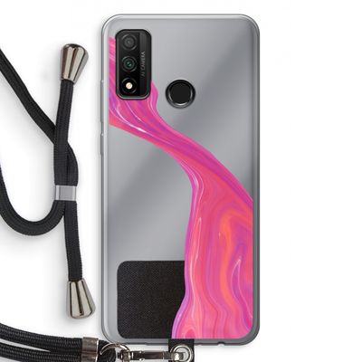 Paarse stroom: Huawei P Smart (2020) Transparant Hoesje met koord