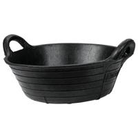 Rubber voerbak zwart 11l