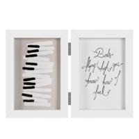 Henzo Piano Photoframe 2x 13X18 Wit