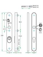 Kruk/kruk paar PRIO SKG*** rvs mat blind/PC72 LS