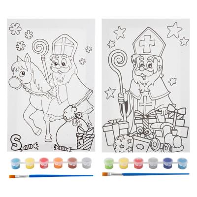 Grafix Sinterklaas canvas schilderen op nummer