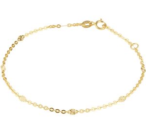 Enkelbandje Fantasie geelgoud 2,3 mm 24-26 cm
