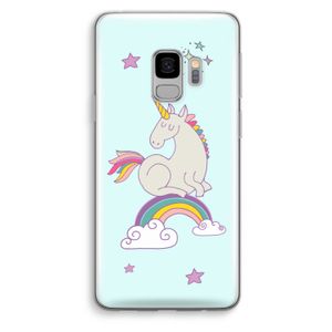 Regenboog eenhoorn: Samsung Galaxy S9 Transparant Hoesje