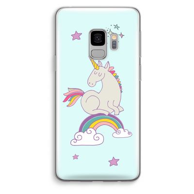 Regenboog eenhoorn: Samsung Galaxy S9 Transparant Hoesje