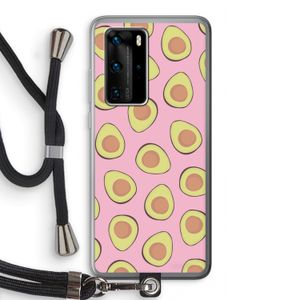 Dancing avocados: Huawei P40 Pro Transparant Hoesje met koord