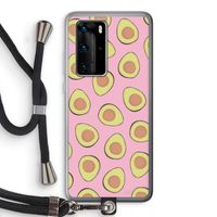 Dancing avocados: Huawei P40 Pro Transparant Hoesje met koord