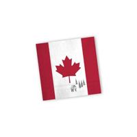 Canada landen vlag thema servetten - 20x stuks - 33 x 33 cm - Papier