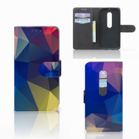 Motorola Moto G 3e Generatie Bookcase Polygon Dark - thumbnail