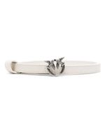 PINKO ceinture en cuir à boucle Love Birds - Blanc