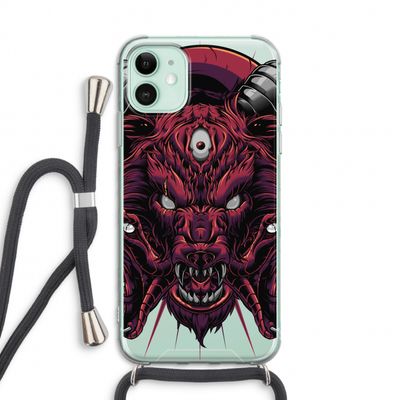 Hell Hound and Serpents: iPhone 11 Transparant Hoesje met koord