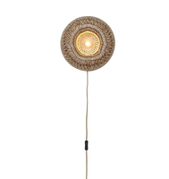 Wandlamp Barbados - Naturel/Bruin - Ø35cm