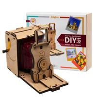 JollyLook DIY Pinhole SQUARE Instant Filmcamerakit voor zelfmontage, Natuurlijk hout