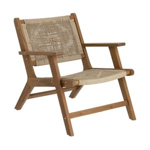 Kave Home Geralda fauteuil Acacia donker