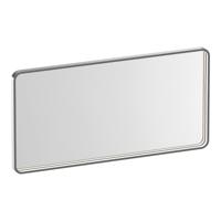 Brauer Sapphire Spiegel - Rechthoekig met Afgeronde Hoeken - 100 cm - met RVS-Kleurig Frame - met Directe LED-Verlichting - Dimbaar en met Kleurfunctie - met Afstandsbediening