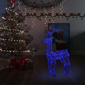 VidaXL Kerstversiering rendier 90 led&apos;s 60x16x100 cm acryl