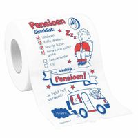 Toiletrol/wc-papier rol pensioen cadeau feestversiering/decoratie   -