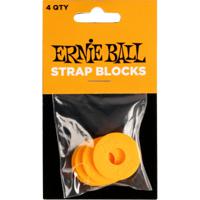 Ernie Ball 5621 Strap Blocks Orange (4 stuks)