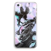 Pastel zwart: iPhone 5 / 5S / SE Transparant Hoesje