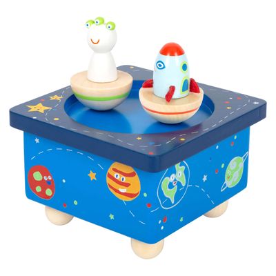 Small Foot houten muziekdoos ruimtevaart