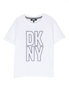 Dkny Kids t-shirt en coton à logo imprimé - Blanc