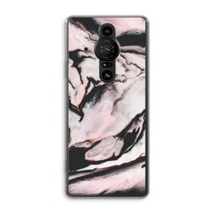 Roze stroom: Sony Xperia Pro-I Transparant Hoesje